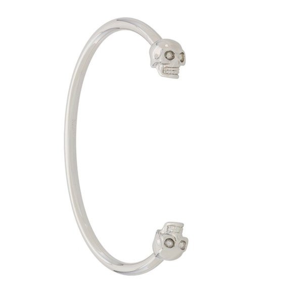 Alexander McQueen: Silver Skull Bracelet. - Picture 1 of 14
